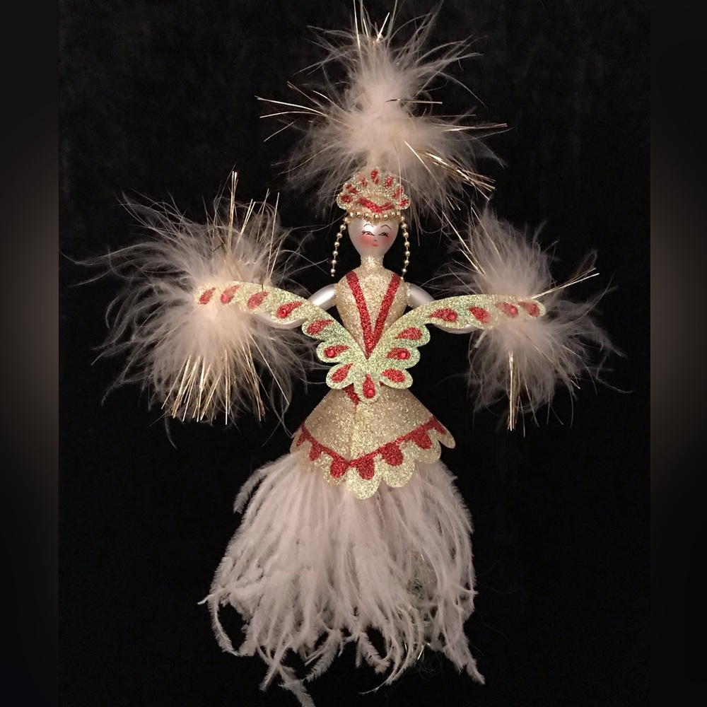 Christopher Radko Festive Feathered Ornament
